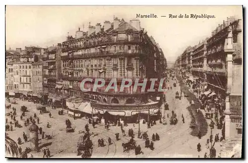 Cartes postales Marseille Rue de la Republique