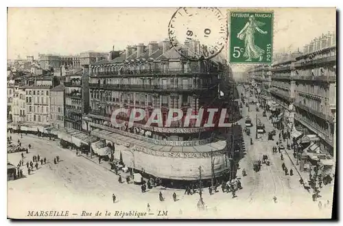 Cartes postales Marseille Rue de la Republique