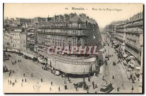 Cartes postales Marseille Rue de la Republique