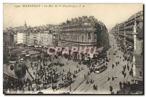 Cartes postales Marseille La Rue de la Republique