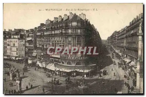 Cartes postales Marseille Rue de la Republique