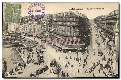 Cartes postales Marseille Rue de la Republique