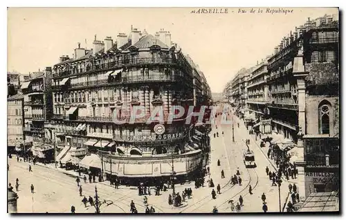 Cartes postales Marseille Rue de la Republique