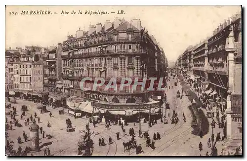 Cartes postales Marseille Rue de la Republique