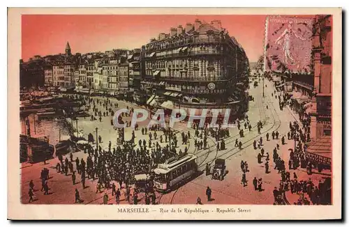 Cartes postales Marseille Rue de la Republique