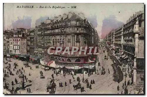 Cartes postales Marseille Rue de la Republique