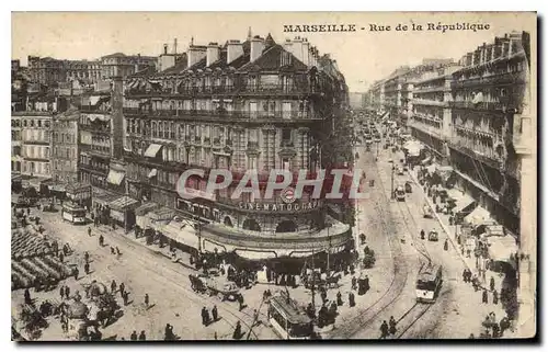 Cartes postales Marseille Rue de la Republique