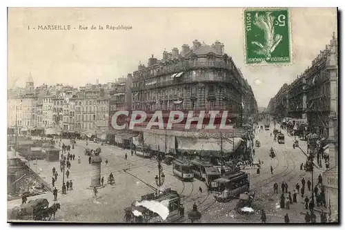 Cartes postales Marseille Rue de la Republique