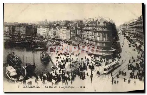 Cartes postales Marseille La Rue de la Republique