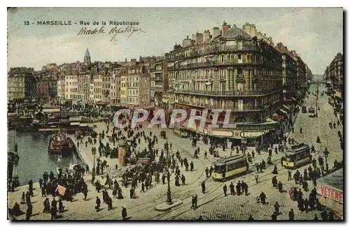 Cartes postales Marseille Rue de la Republique