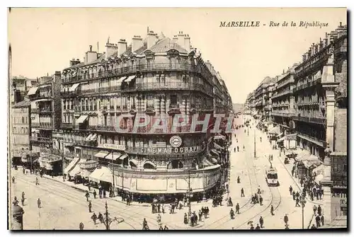 Cartes postales Marseille Rue de la Republique