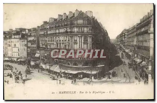 Cartes postales Marseille Rue de la Republique