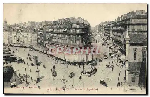 Cartes postales Marseille Rue de la Republique