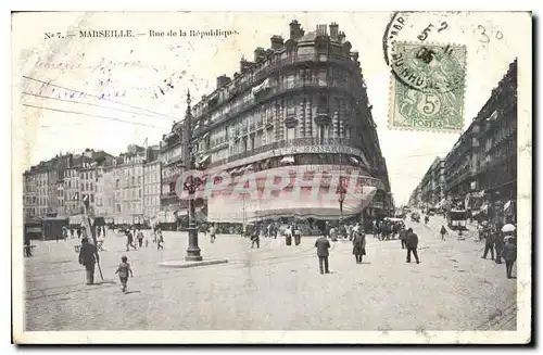 Cartes postales Marseille Rue de la Republique