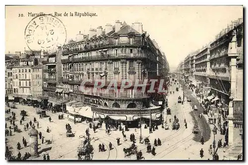 Cartes postales Marseille Rue de la Republique