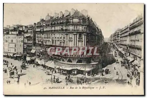 Cartes postales Marseille Rue de la Republique