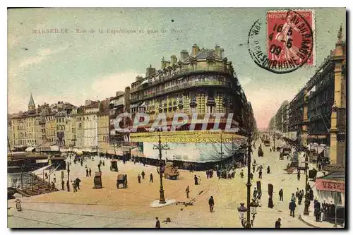 Cartes postales Marseille Rue de la Republique