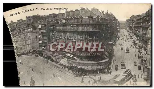 Cartes postales Marseille Rue de la Republique