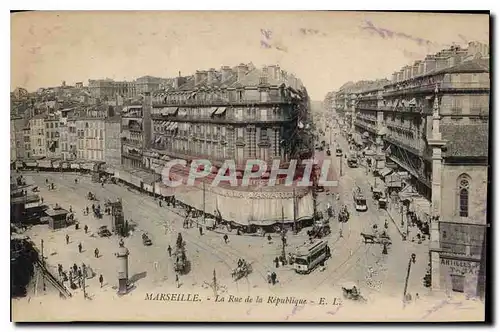 Cartes postales Marseille La Rue de la Republique