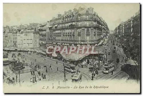 Cartes postales Marseille La Rue de la Republique