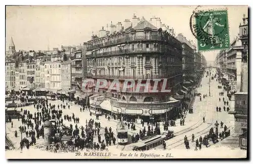 Cartes postales Marseille Rue de la Republique