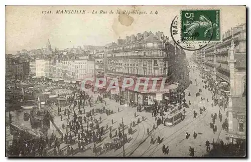 Cartes postales Marseille La Rue de la Republique