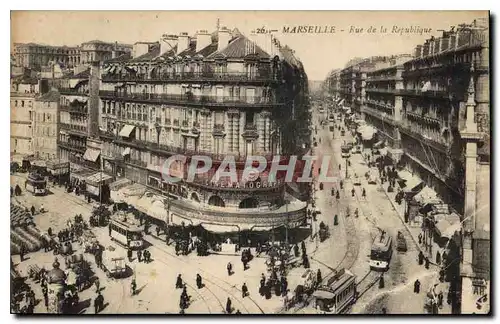 Cartes postales Marseille Rue de la Republique