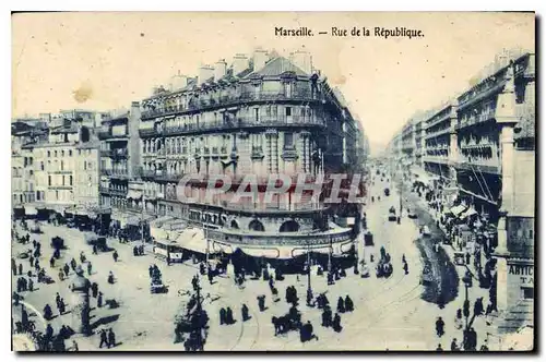 Cartes postales Marseille Rue de la Republique