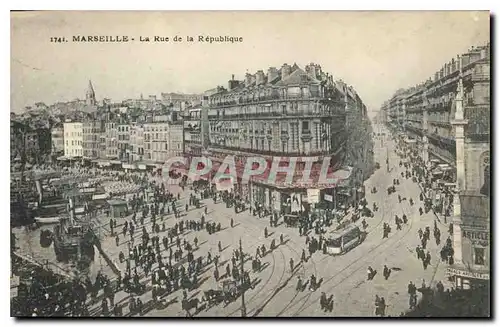 Cartes postales Marseille La Rue de la Republique