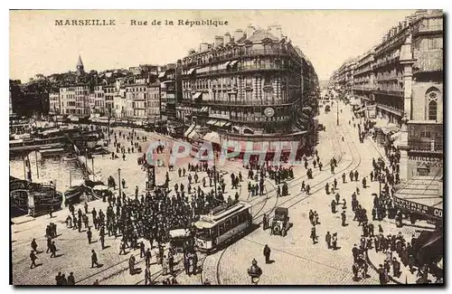 Cartes postales Marseille Rue de la Republique