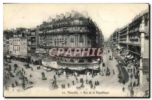 Cartes postales Marseille rue de la Republique