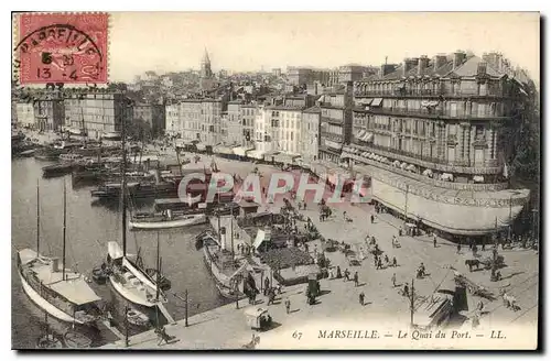 Cartes postales Marseille le Quai du Port