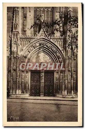 Ansichtskarte AK Les Petits Tableaux de Provence Aix en Provence Vantaux sculptes du Portail de la Cathedrale Sai