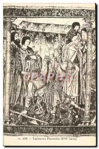 Cartes postales Aix Tapisseries Flamandes XVI siecle