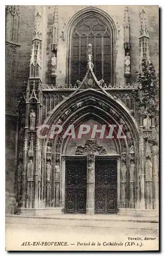 Cartes postales Aix en Provence Portail de la Cathedrale XV S