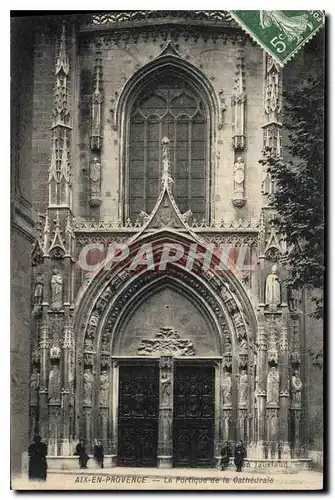 Cartes postales Aix en Provence le Portique de la Cathedrale