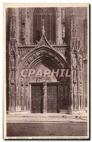 Cartes postales Aix en Provence Entree Principale de la Cathedrale St Sauveur XIII s