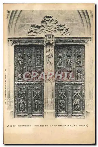 Ansichtskarte AK Aix en Provence Portes de la Cathedrale XV siecle