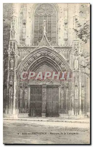 Cartes postales Aix en Provence Portique de la Cathedrale