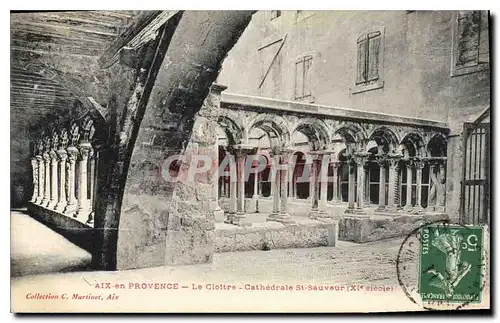 Cartes postales Aix en Provence le Cloitre Cathedrale St Sauveur XI siecle