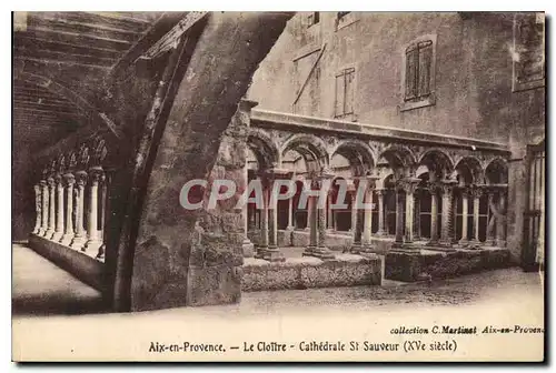 Ansichtskarte AK Aix en Provence le Cloitre Cathedrale St Sauveur XV siecle