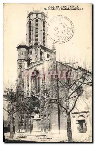 Cartes postales Aix en Provence Cathedrale Saint Sauveur