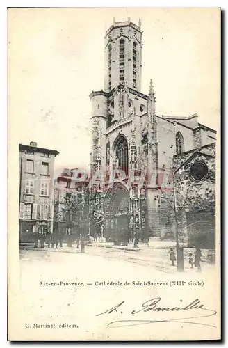 Ansichtskarte AK Aix en Provence Cathedrale de Saint Sauveur XIII siecle