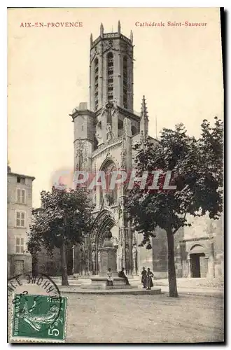 Ansichtskarte AK Aix en Provence Cathedrale Saint Sauveur