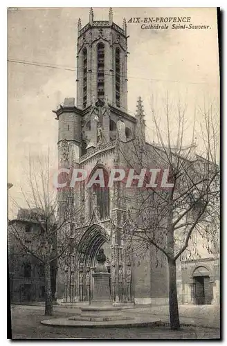 Ansichtskarte AK Aix en Provence Cathedrale Saint Sauveur