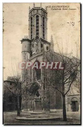 Ansichtskarte AK Aix en Provence Cathedrale Saint Sauveur