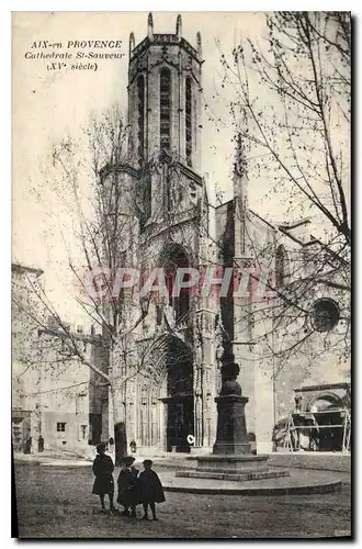 Ansichtskarte AK Aix en Provence Cathedrale St Sauveur XV siecle