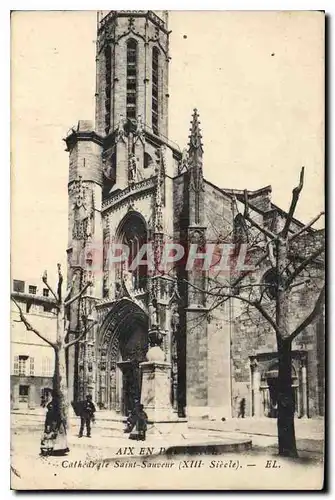 Ansichtskarte AK Aix en Provence Cathedrale Saint Sauveur XIII siecle