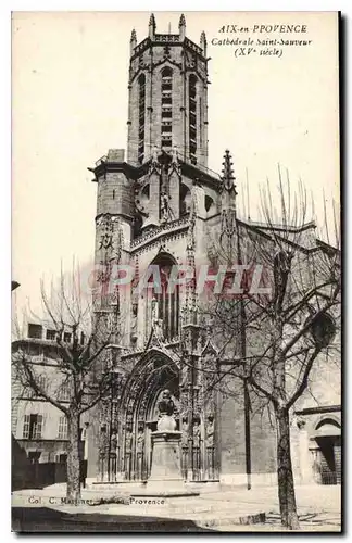 Cartes postales Aix en Provence Cathedrale Saint Sauveur XV siecle