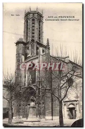 Cartes postales Aix en Provence Cathedrale Saint Sauveur